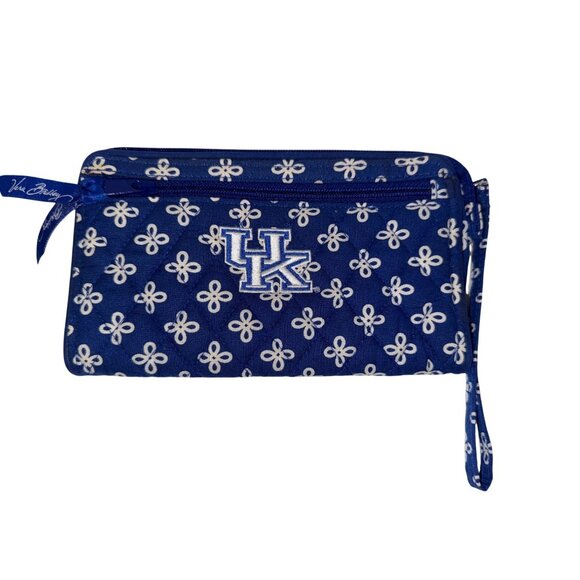Vera Bradley University of Kentucky Wildcats Wristlet Quilted Zip Closure NWOT - Picture 1 of 6